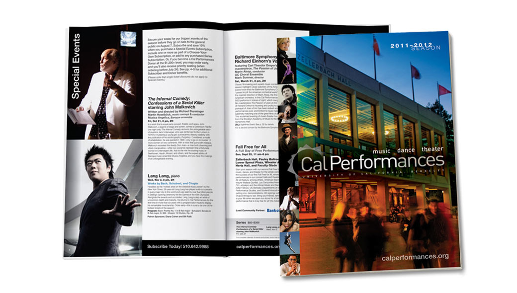 Cal Performances Season Brochure