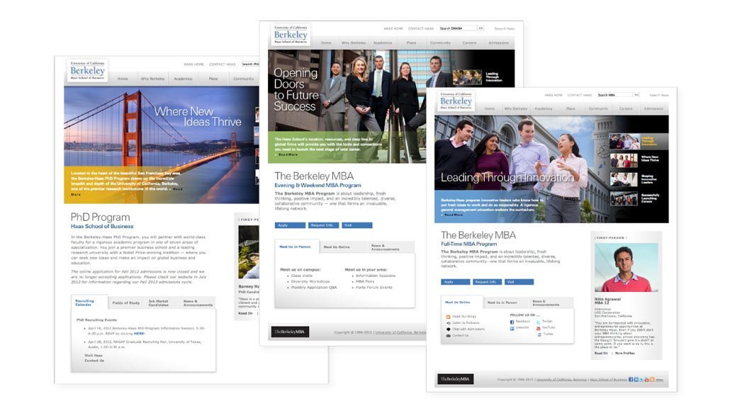Haas School of Business Website