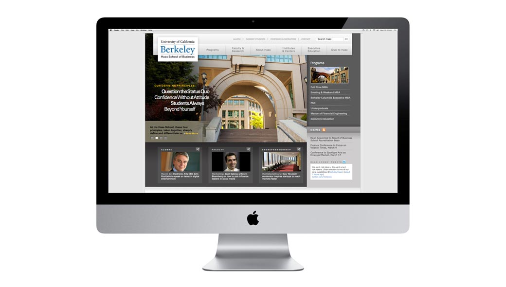 Haas School of Business Website